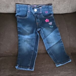 Limited Too Blue Kids Jeans with Pink and Purple Accents